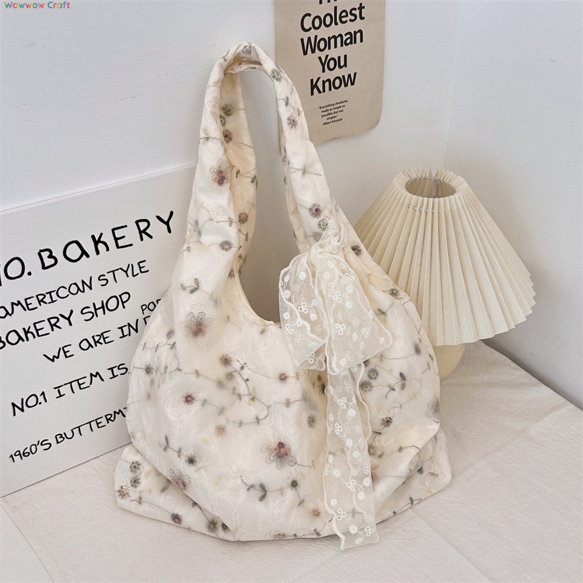 Shoulder Bags,Totes,ins style tulle embroidered shoulder bag - commuter travel handbag